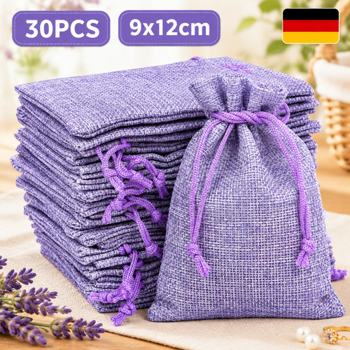 Stück jutebeutel violett - 30,