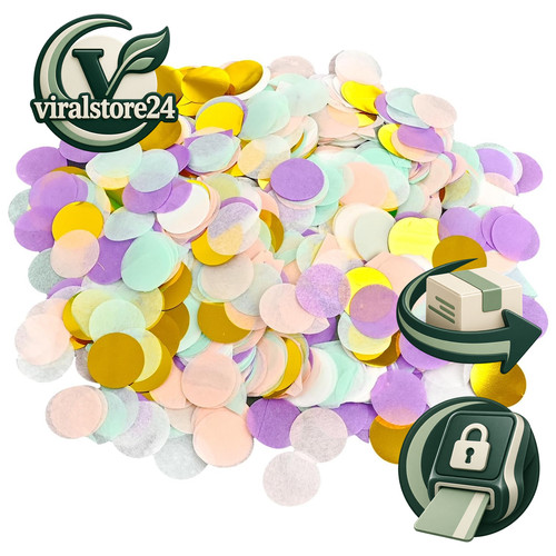 Konfetti 50g lila goldenes - konfetti, lila-goldenes