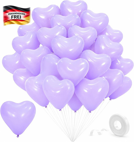 Weiße herz luftballons - weiße, herz-luftballons