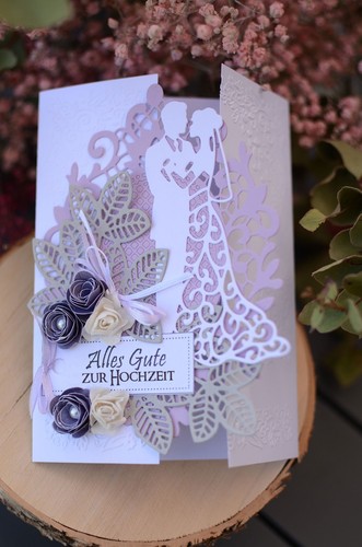 Karte zur hochzeit - 3d,
