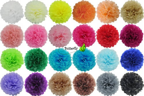 Papier pompons bommel set - 10,