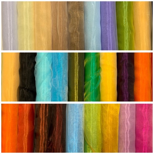 Organza stoff uni - stoff, deko