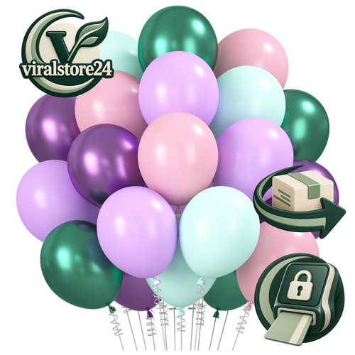 Luftballon lila zoll - lila, latex
