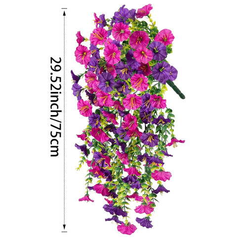 Künstliche hängeblumen 75cm - künstliche,