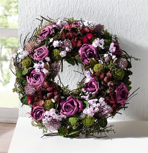 Kranz lila rose aus - "lila, rose"