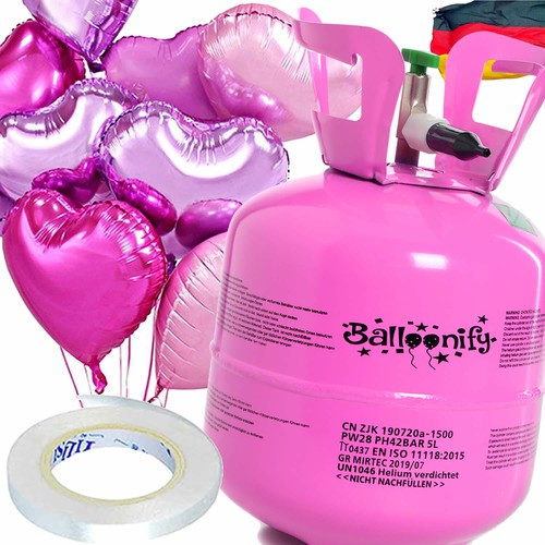 Ballongas herzballons - +,