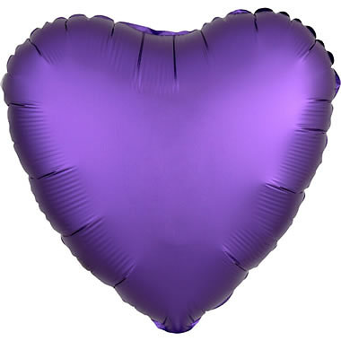 Folienballon herz matt - herz,