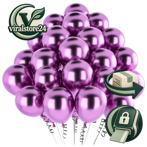 Luftballons lila metallic 50 - metallic,,