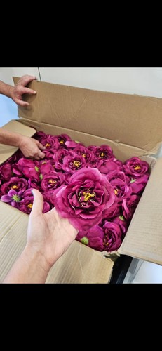 Stück blumenköpfe lila - 25,